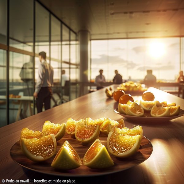 Fruits au travail: bénéfices et mise en place